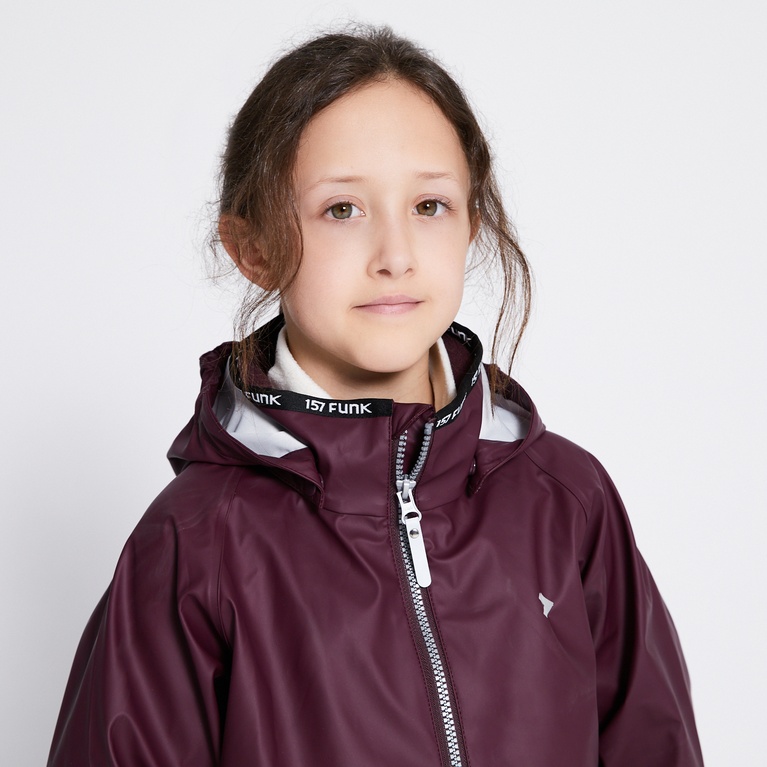 Rain jacket  "Ljusnan" Aubergine